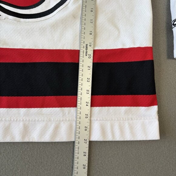 Vintage New Jersey Devils CCM Jersey White Adult Small 1990's NHL Hockey USA - Picture 7 of 16